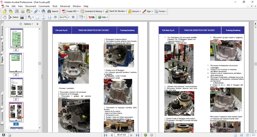 Fiat Scudo Technical Training Manual