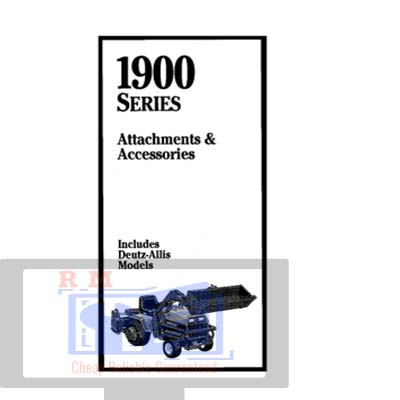 Agco Allis 1900 Series Parts Manual