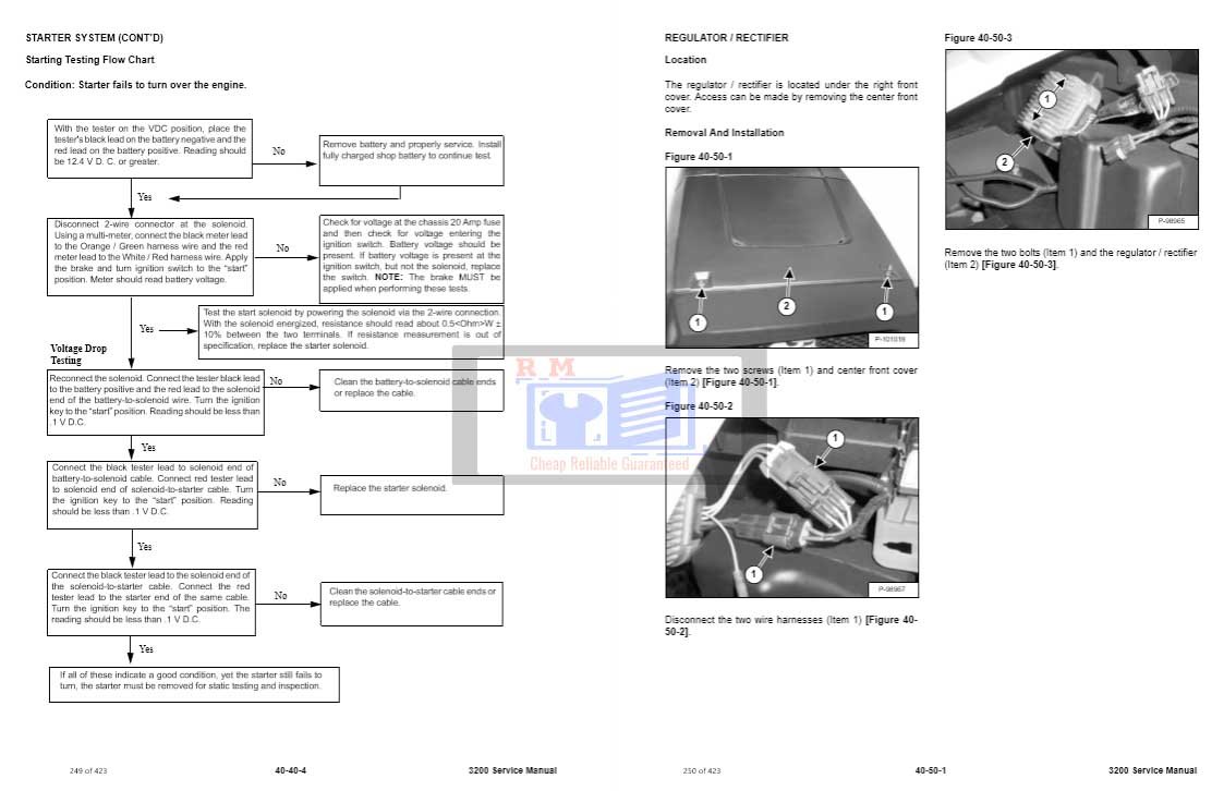 Bobcat 3200 Utility Vehicle Service Repair Manual