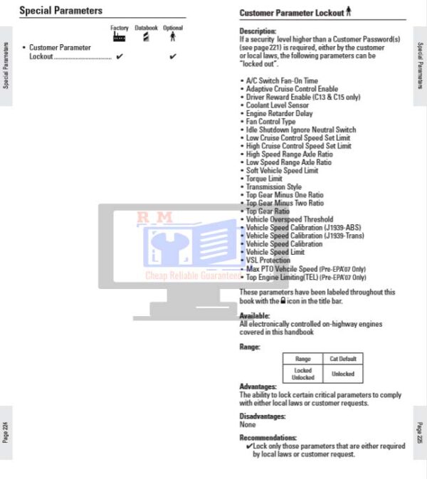 Caterpillar Engine Programming Learn