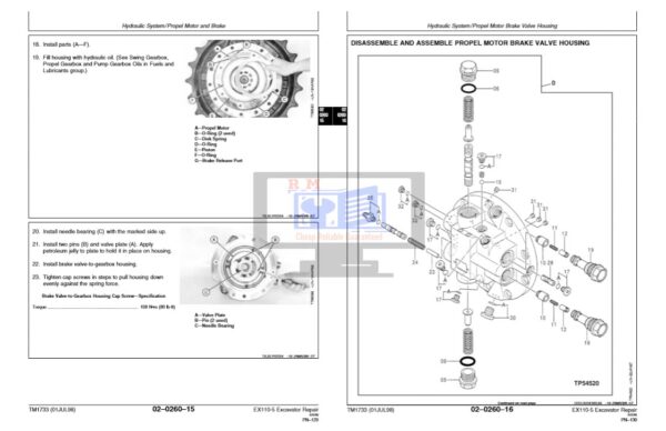 EX110-5 Excavator Technical Repair Manual