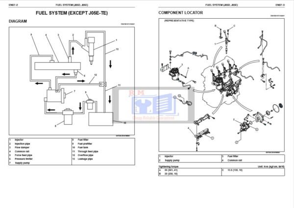 Hino J05E-TI Workshop Manual