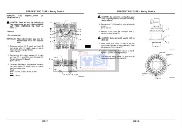 Hitachi EX1900-6 Repair Manual