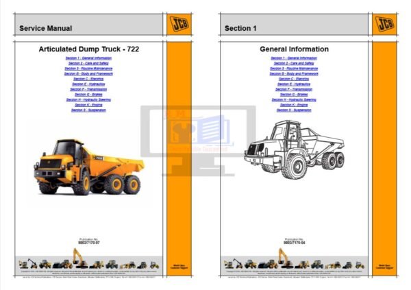 JCB 722 dump truck