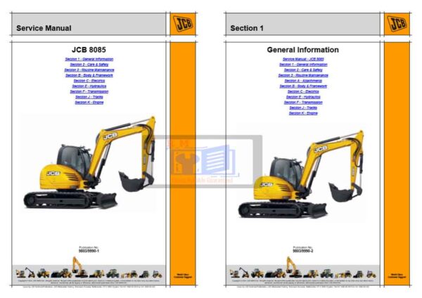 JCB 8085 Service Manual