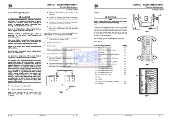 JCB Excavator JS210 Service Manual