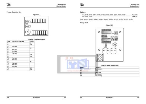 JCB JS370 Excavator Service Manual