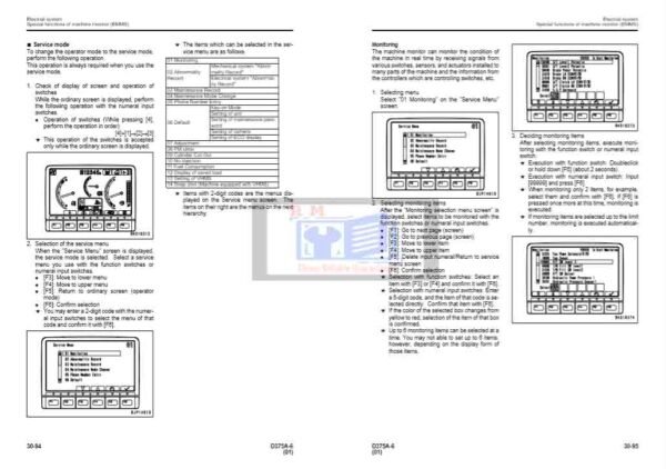 Komatsu Bulldozer D375A-6 Shop Manual