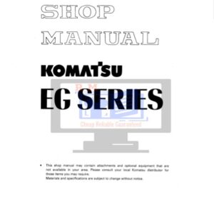 Komatsu EG33 Series Engine Generator Shop Manual
