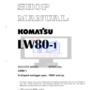 Komatsu LW80-1 Crane Workshop Manual