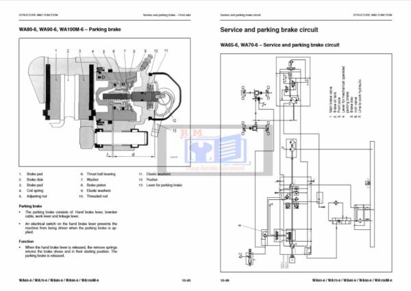 Komatsu WA65-6 to WA100-6 Wheel Loader Workshop Manual - Image 6