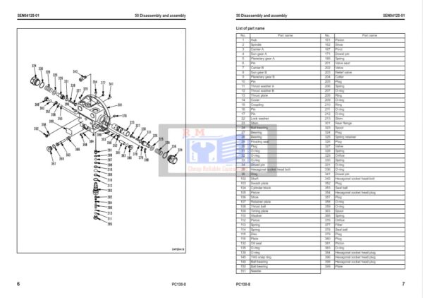 PC130-8 Repair manual