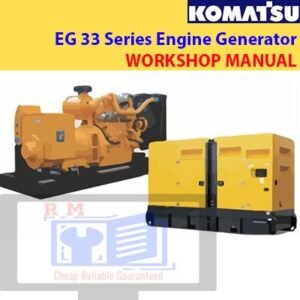 Komatsu EG33 Series Engine Generator Shop Manual