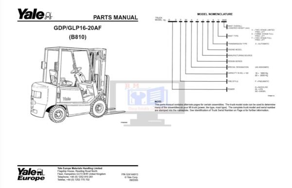 Yale Forklift B810