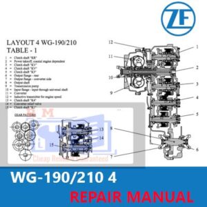 ZF Transmission 4 WG-190210 Repair Manual