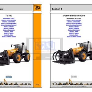 JCB Agricultural Teletruks TM310, TM310S, TM310WM, TM320 Service Manual