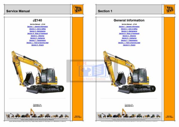 JCB JZ140 Service Manual