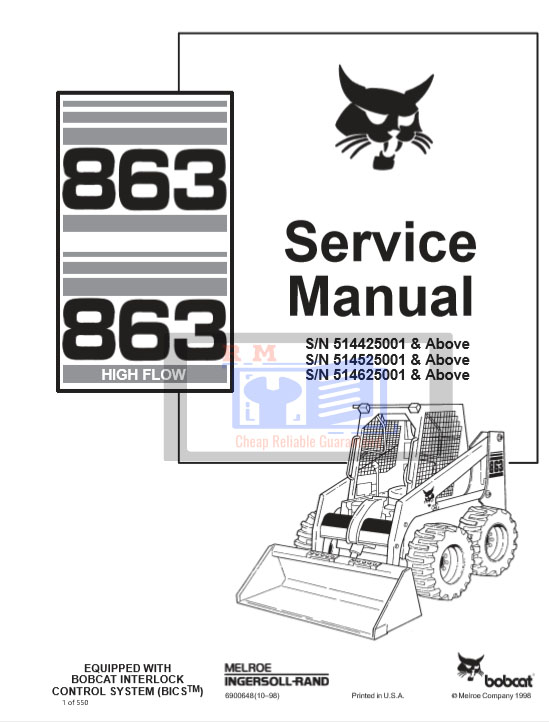 bobcat 863 skid steer manual