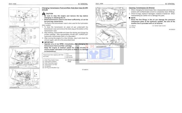 Kubota ZD 221 Tractor Workshop Manual - Image 2