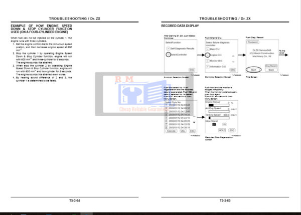 Hitachi Dr.Zx Troubleshooting Manual - Image 2