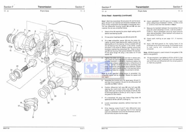 JCB 2CX repair manual