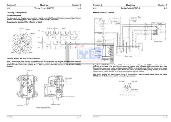 excavator fault code