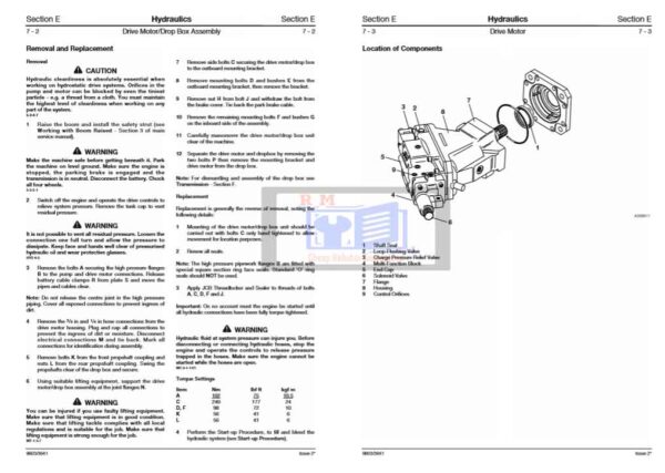 JCB 532H, 537H Supplement Service Repair Manual - Image 4