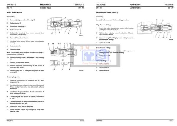 excavator fault code