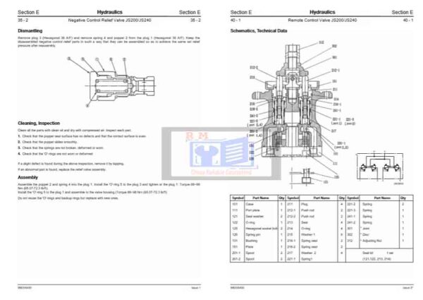 jcb JS240 service manual