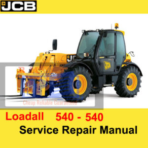 JCB 520 TO 540 Loadall Range Service Repair Manual