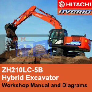 Workshop manual for Hitachi ZH210LC-5B Hybrid Excavator, including diagrams and guidelines for effective servicing