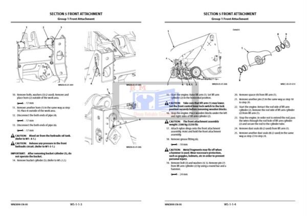 Hitachi ZW180-5B Wheel Loader Workshop Manual and Diagrams - Image 4