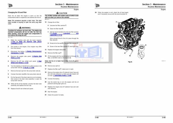 JCB 516-40 Telescopic Handler Service Repair Manual - Image 6