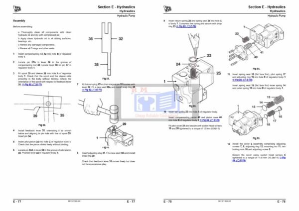 JCB JS120 repair manual