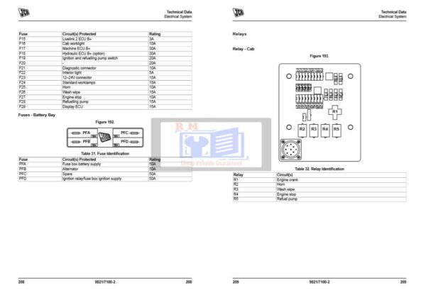 JCB JS85 Auto Range Excavator Service Repair Manual - Image 7