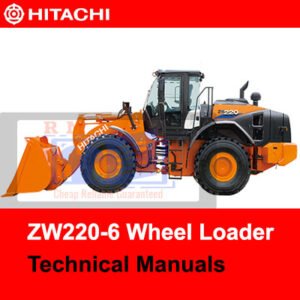 Hitachi ZW220-6 Wheel Loader technical manuals, providing essential information for operation and maintenance