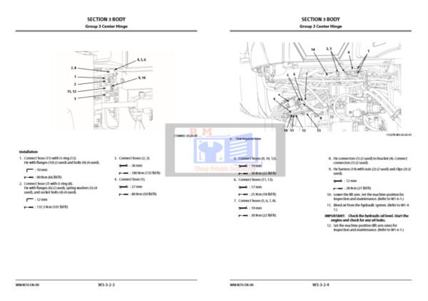 Hitachi ZW550-6 Wheel Loader Workshop Manual and Diagrams - Image 7