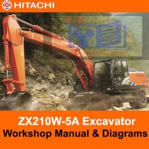 Detailed workshop manual and diagrams for the Hitachi ZX210W-5A, providing essential maintenance and repair information
