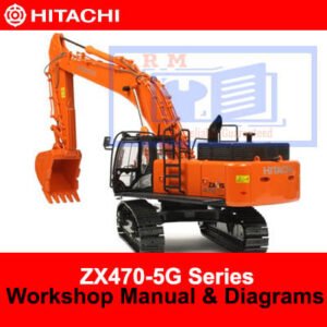 Hitachi ZX470-5G Series workshop manual with detailed diagrams for repair and maintenance procedures