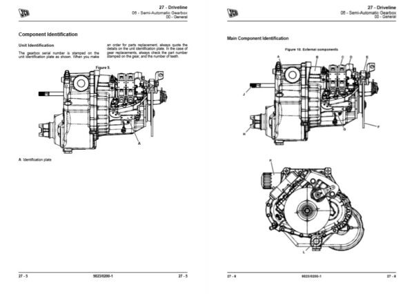 JCB HS750 Transmission Service Repair Manual - Image 3