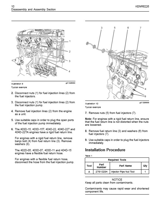 Perkins 402D, 403D, 404D Industrial Engines Operation And Maintenance ...