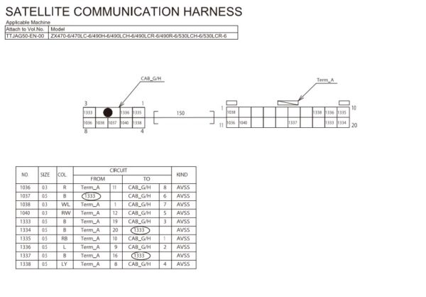 Hitachi ZX470-6, ZX490-6, ZX530-6 Series Workshop Manual and Diagrams - Image 3