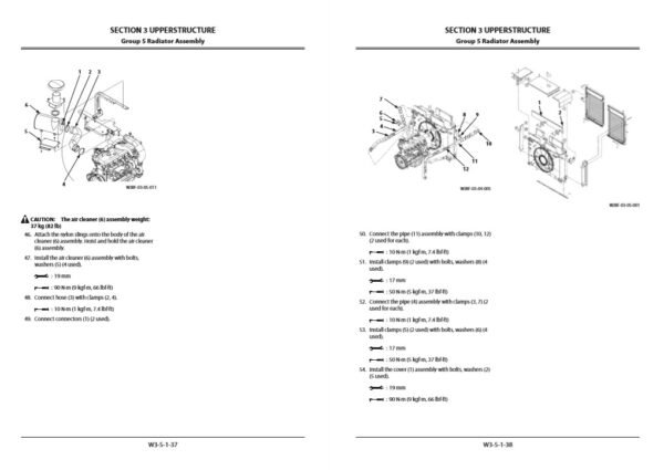 Hitachi ZX670-5G Series Workshop Manual and Diagrams - Image 3