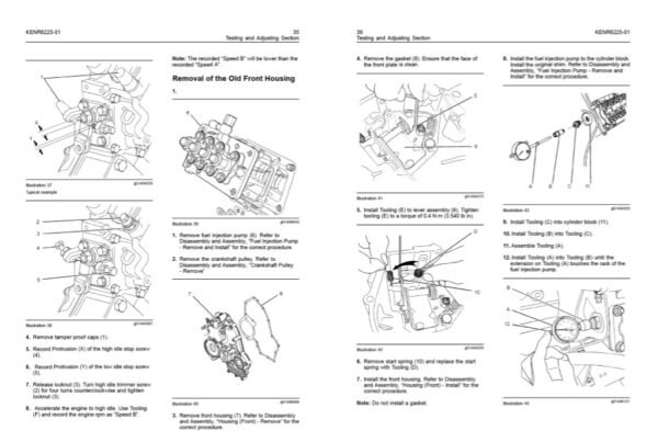 Perkins 402D , 403D , 404D Industrial Engine Testing and Adjusting Manual - Image 5