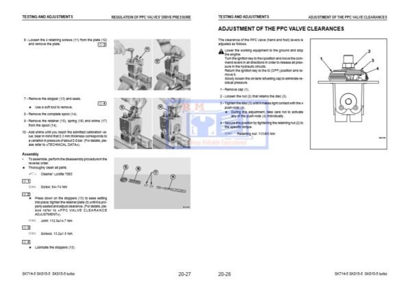 Komatsu SK714-5, SK812-5, SK815-5 Turbo, Skid Steer Loader Workshop Manual - Image 6
