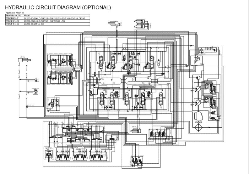 Hitachi ZX240-5G, ZX250-5G Series Workshop Manual And Diagrams