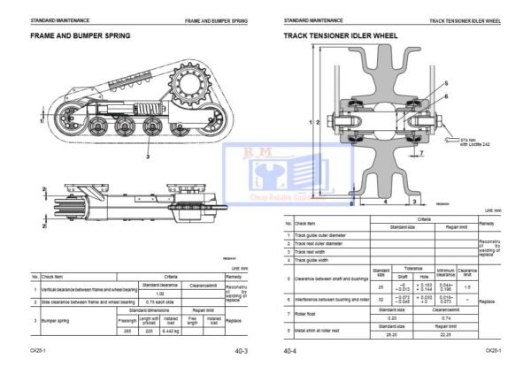 Komatsu CK25-1 Crawler Skid Steer Loader Workshop Manual - Image 7