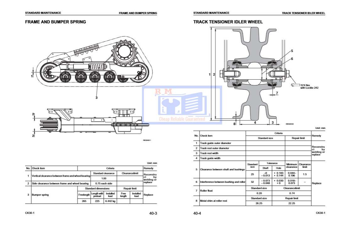 Komatsu Ck30 1 Compact Track Loader Workshop Manual 4295