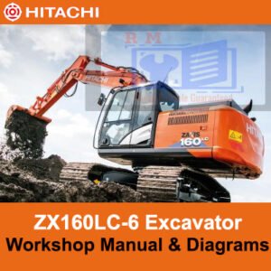 Workshop manual for Hitachi ZX160LC-6, including diagrams and guidelines for effective maintenance and repairs
