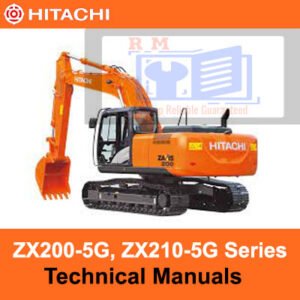 Comprehensive technical manuals for Hitachi ZX200-5G and ZX210-5G series, covering features and maintenance procedures